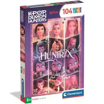 K-Pop démonvadászok Huntrix SuperColor puzzle 104 db – Clementoni kép