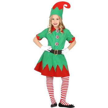 Karácsonyi jelmez lányoknak - Elf Méret - gyermek: XL: 143-151 cm kép