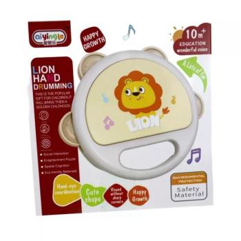 Kézzel ütögethető dob bébijáték - 12 cm kép