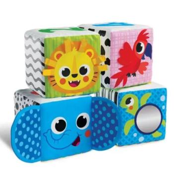 Kids Hits: Puha foglalkoztató kocka babáknak - Állatkert kép