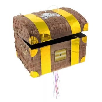 Kincsesláda pinata - 30 x 25 x 34 cm kép
