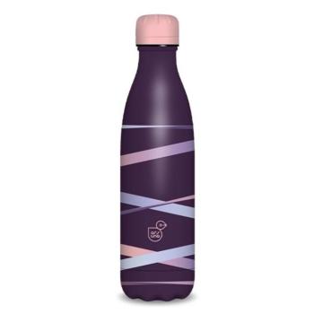 Kulacs duplafalú ARS UNA fém 500 ml Ribbon lila kép