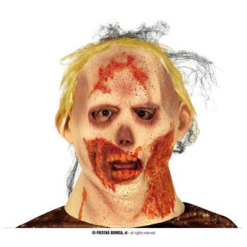Latex maszk - Zombi hajjal kép