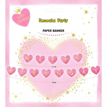Little Princess szülinapi ;Happy Birthday; party banner kép