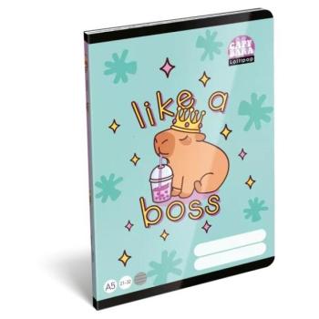 Lollipop Capybara: Vonalas füzet - A/5-ös, 4. osztálytól kép