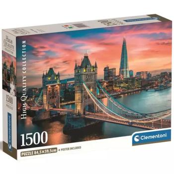 Londoni alkonyat 1500db-os HQC puzzle 84,5x59,5cm - Clementoni kép