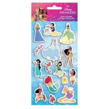Luna: Disney Hercegnők 3D pufi matrica szett 10x22cm-es íven kép