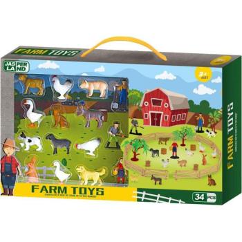 Luna: Jasper Land Farm állatos játékszett 34db-os