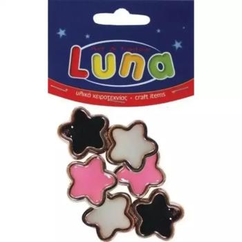 Luna: Műanyag csillag 6db-os szett 20mm kép