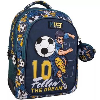 Luna: Must Team Focis lekerekített 3 rekeszes iskolatáska, hátizsák 32x18x43cm kép