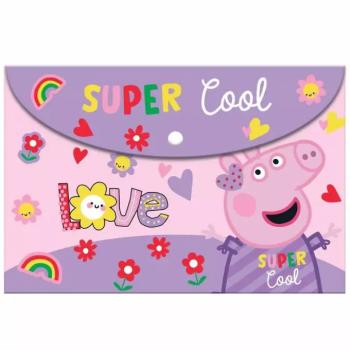 Luna: Peppa malac patentos műanyag irattartó mappa A/4-es méretben kép