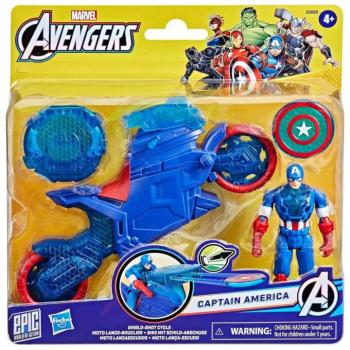 Marvel: Amerika kapitány motorral és pajzs kilövővel - Hasbro kép
