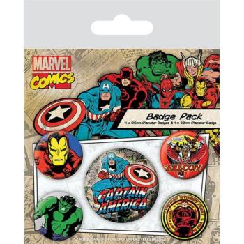 Marvel Comics (Captain America) - Táska kitűző szett kép
