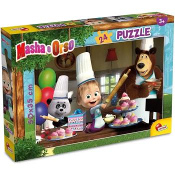 Mása és a medve muffin sütés 24db-os puzzle 50x35cm - Lisciani kép
