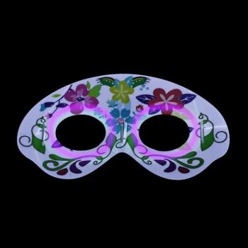 Maszk - Dia De Los Muertos, világító, fehér kép