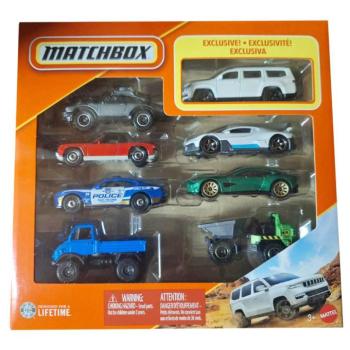 Matchbox: 8db-s kisautó szett exkluzív 2022 Jeep Wagoneer autóval - Mattel kép