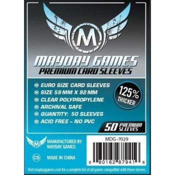 Mayday Games Premium Euro méretű kártyavédő (50 db-os csomag), 59 mm x 92 mm kép