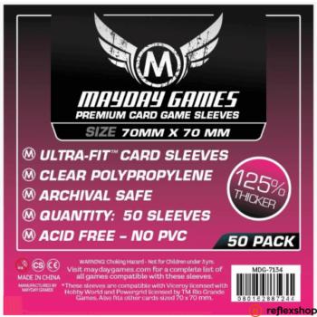 Mayday Games Prémium kis négyzet kártyavédő 70 x 70 mm (50 db-os csomag) kép