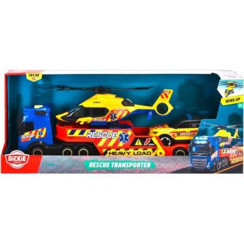 Mentő kamion helikopterrel és autóval - Dickie Toys kép