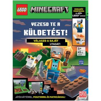 Móra: LEGO Minecraft – Vezesd te a küldetést! foglalkoztatókönyv kép