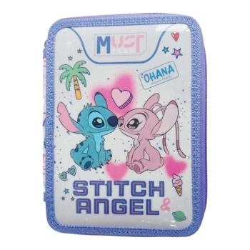 Must: Disney Stitch&Angel emeletes töltött tolltartó 15x5x21cm kép