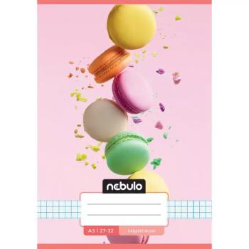 Nebulo: Macaron mintás kockás füzet A/5 27-32 kép