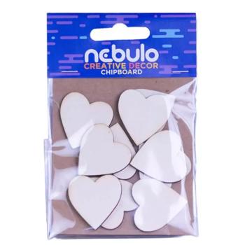 Nebulo: Mini szívek karton dekoráció 10db-os szett kép