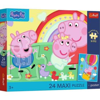 Peppa malac 24 db-os Maxi puzzle - Trefl kép