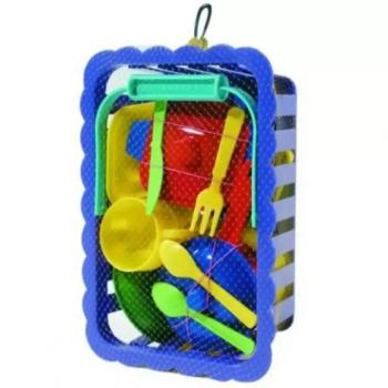 Piknik lábas főzőkészlet kosárban - D-Toys kép