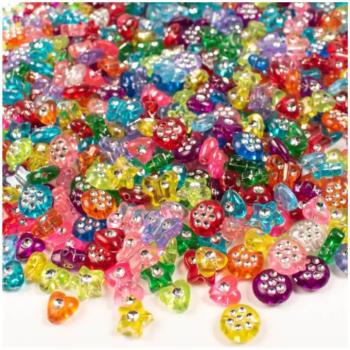 PlayBox: Gyémánt alakú színes fűzhető gyöngy mix 750db-os kép