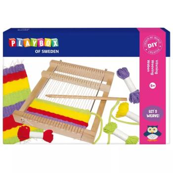 PlayBox: Komplett szövőkészlet fonalakkal és négyzet alakú szövőkerettel kép