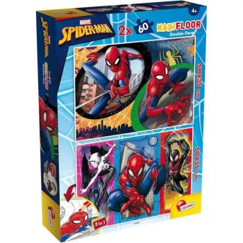Pókember 2 az 1-ben maxi 2x60db-os puzzle és színező 50x35cm - Lisciani kép