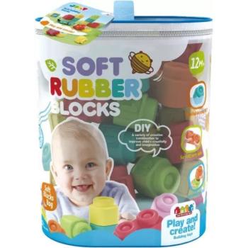Puha bébi építőkocka készlet, 36 db-os kép
