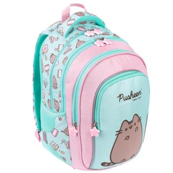 Pusheen Mint cicás iskolatáska, hátizsák 40cm kép