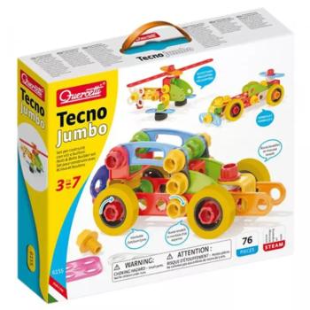 Quercetti: Tecno Jumbo járművek építőjáték szett 76db kép