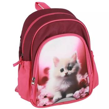 Spirit: Kitty cica mintás lekerekített iskolatáska, hátizsák 24x13x31cm kép