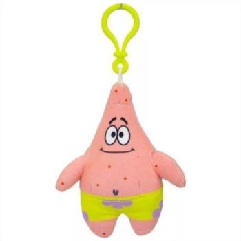 SpongyaBob: Plüss táskaklipp, 13 cm - Patrick kép