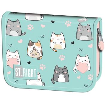 St.Right Charming Cats cicás kihajtható tolltartó PC03 20,5x14x3,5cm kép