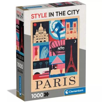 Style in the city Párizs 1000db-os puzzle - Clementoni kép
