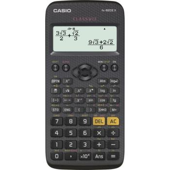 Számológép tudományos CASIO FX 82 CE X 379 funkciós 4 soros 16 digites fekete kép
