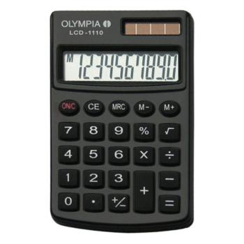 Számológép zseb OLYMPIA LCD-1110 10 digit fekete kép
