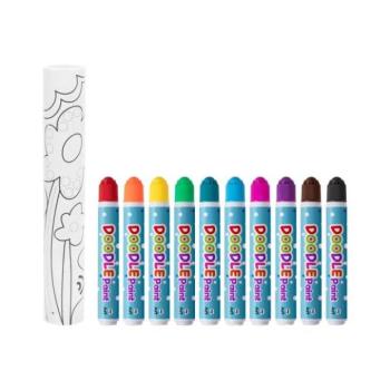 Tookyland: Art Dot Paint pöttyözős festőkészlet 4 m-es színezőtekerccsel és 10 db festékkel kép