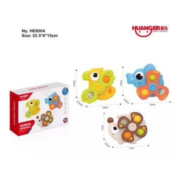 Tapadókorongos zenélő, forgó bébijáték kép