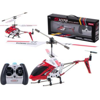 Távirányítós helikopter SYMA S107G piros távirányítóval kép