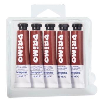 Tempera PRIMO barna 12 ml 5 darabos kép