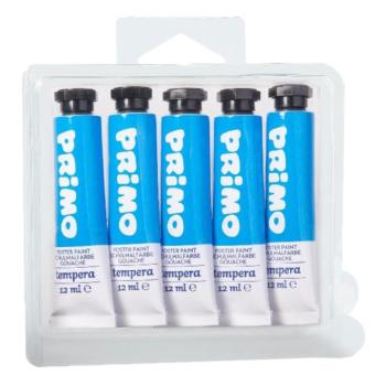 Tempera PRIMO kék 12 ml 5 darabos kép