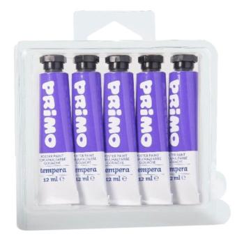 Tempera PRIMO lila 12 ml 5 darabos kép