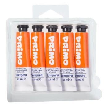 Tempera PRIMO narancssárga 12 ml 5 darabos kép