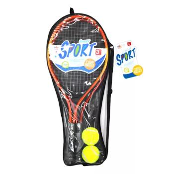 Teniszütő szett 2 db labdával táskában 52cm
