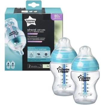 Tommee Tippee: Advanced ANTI-COLIC türkiz cumisüveg 2db-os szett 260 ml (0 hó+) kép